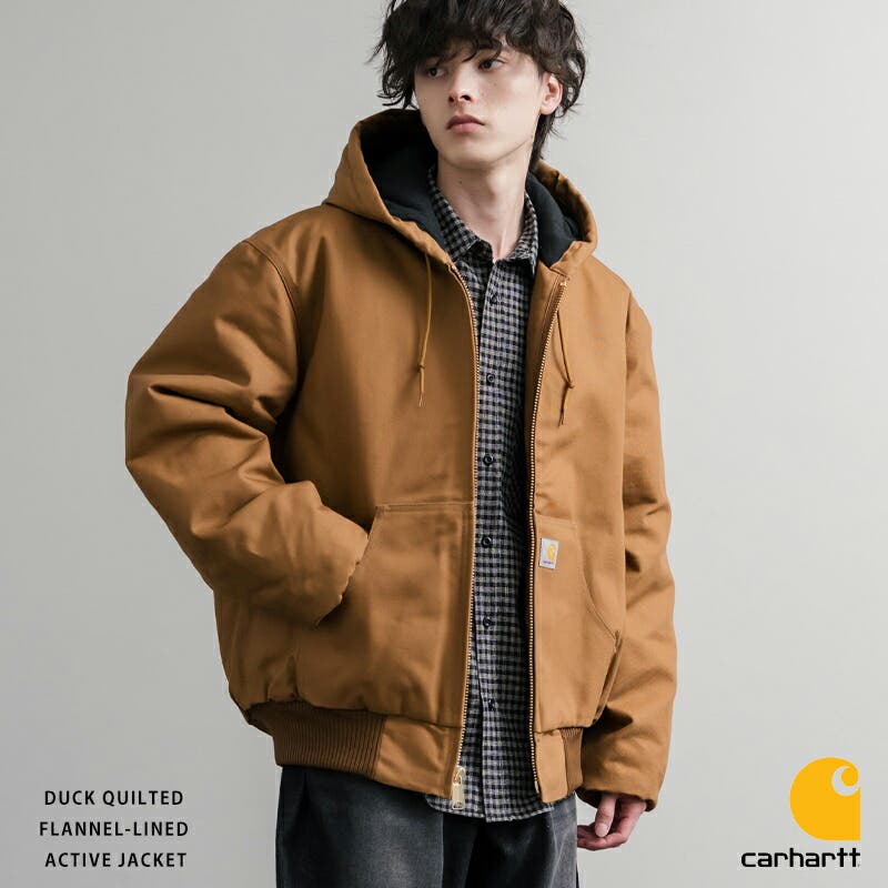 Carhartt カーハート　フード付きジャケット ワインレッド　ブラウン carhartt - Carhartt カーハート スウェット フルジップ パーカー 防寒