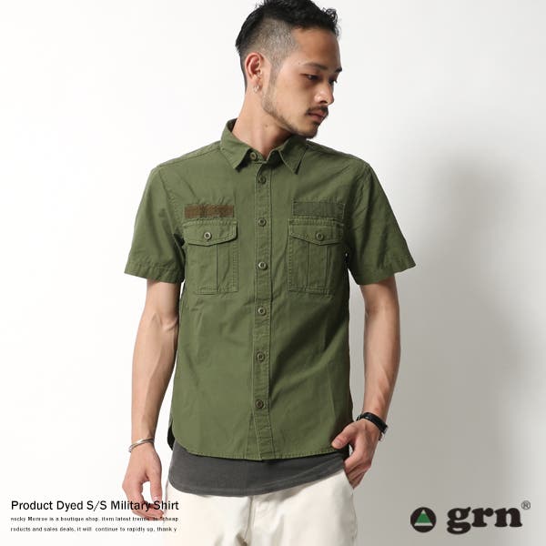 ミリタリーシャツ メンズ 半袖シャツ[品番：OE000003515]｜Rocky