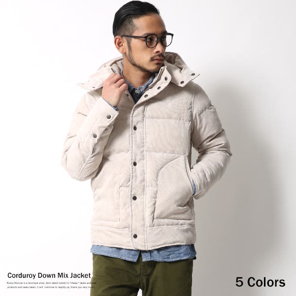 JEANSコーデュロイダウンジャケット tommy jeans（トミー ジーンズ）の「コーデュロイミックスパッファ