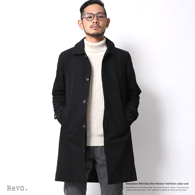 chiclin ボアライナー付きステンカラーコート y6581-2.jpg