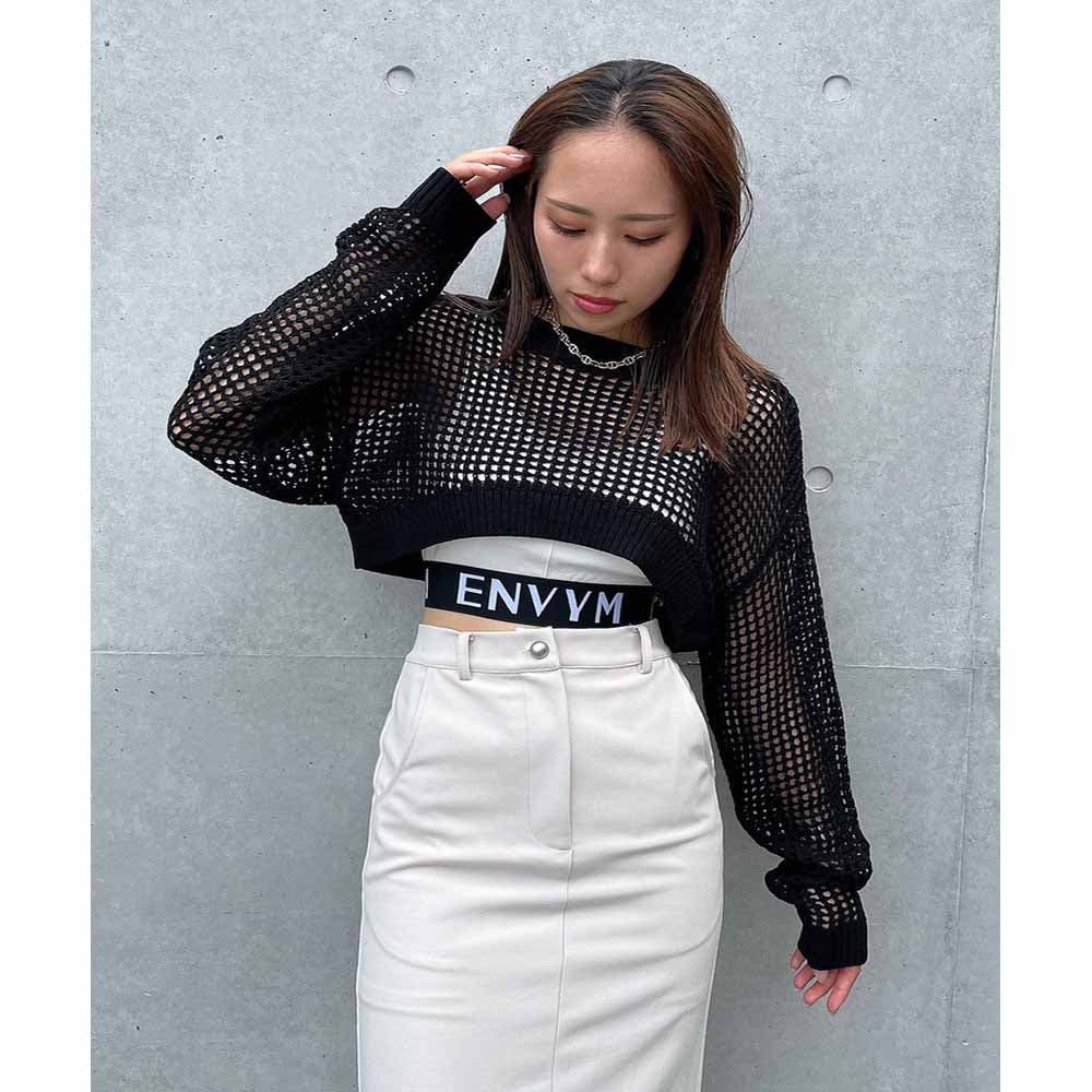ニットショートパンツ グレー 完売商品 ENVYM アンビー - パンツ