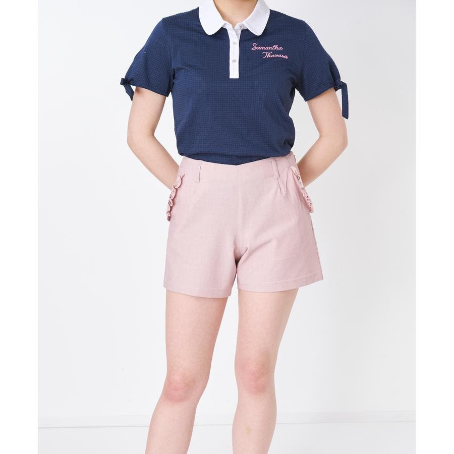 雑誌で紹介された ギャバストレッチショートパンツ[品番：STJW0008534]｜Samantha レディースウェア