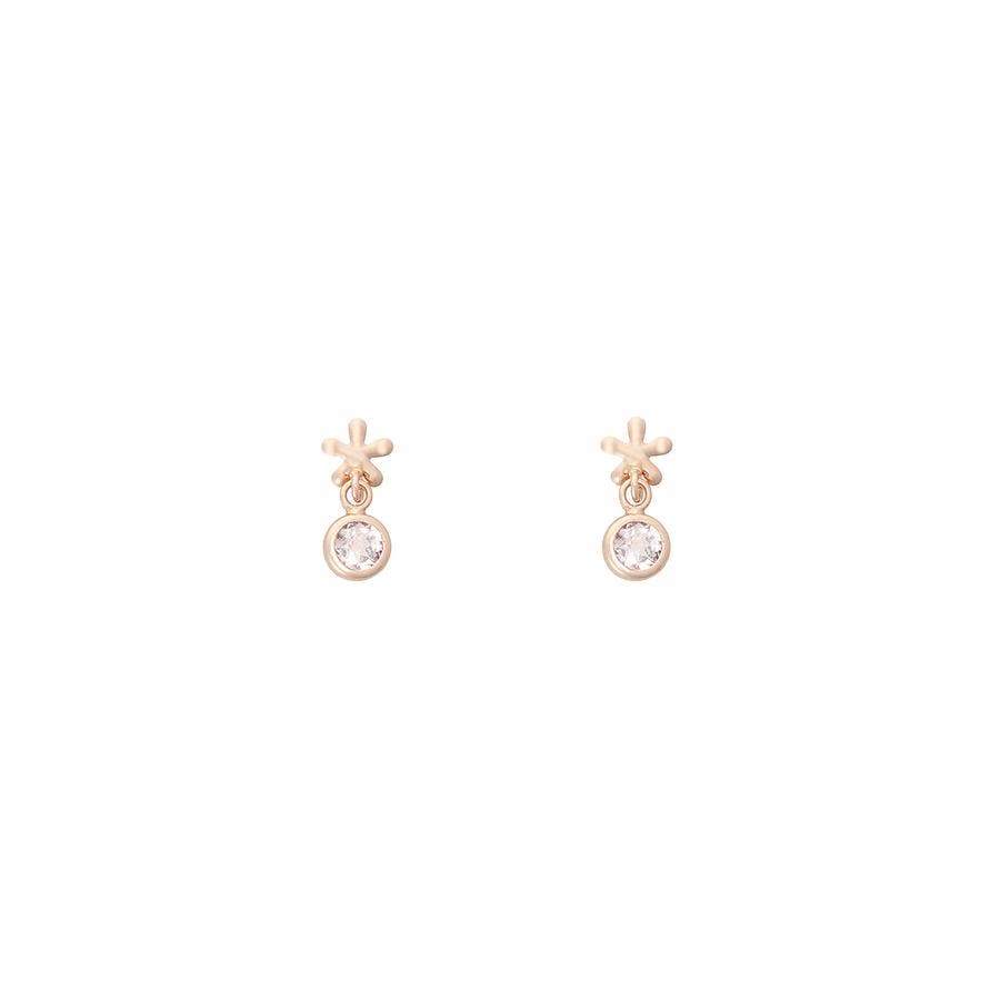 K10PG ストーンピアス≪4月 誕生石≫[品番：STJW0014417]｜Samantha
