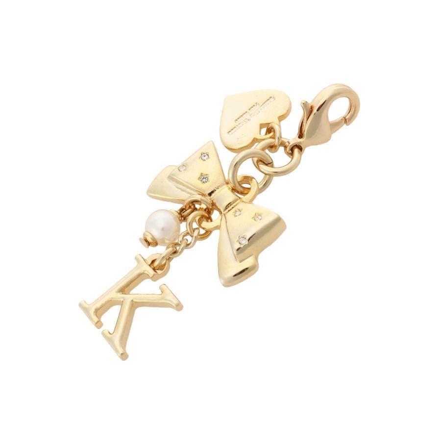 リボンイニシャルファスナーチャーム(K)[品番：STJW0015242]｜Samantha