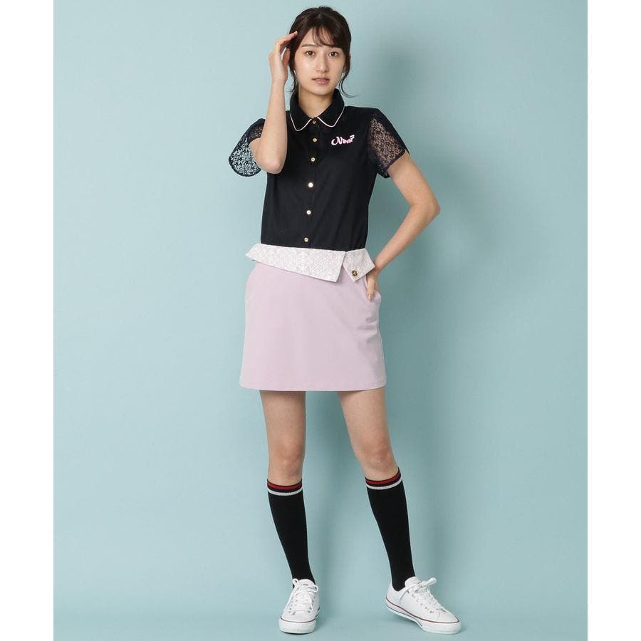 バックロゴプリーツスカート(36(S) ブラック): Samantha Thavasa