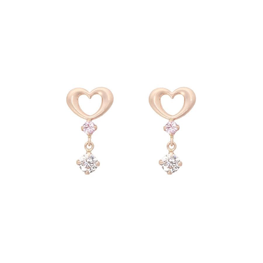K10PG ハートピアス[品番：STJW0014854]｜Samantha Tiara（サマンサ