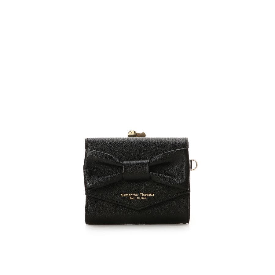 kate spade 黒 ビッグリボン付きコインケースポーチ がま口 ポーチ Amazon.co.jp: [ケイトスペード] コインケース katespade レザー