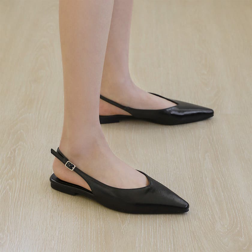 SAPPUN] Aroni スリングバック フラットシューズ (1cm)[品番