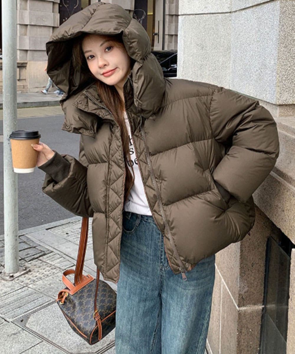 ボリュームフード 中綿ダウンジャケット[品番：KH000015747]｜VIVID