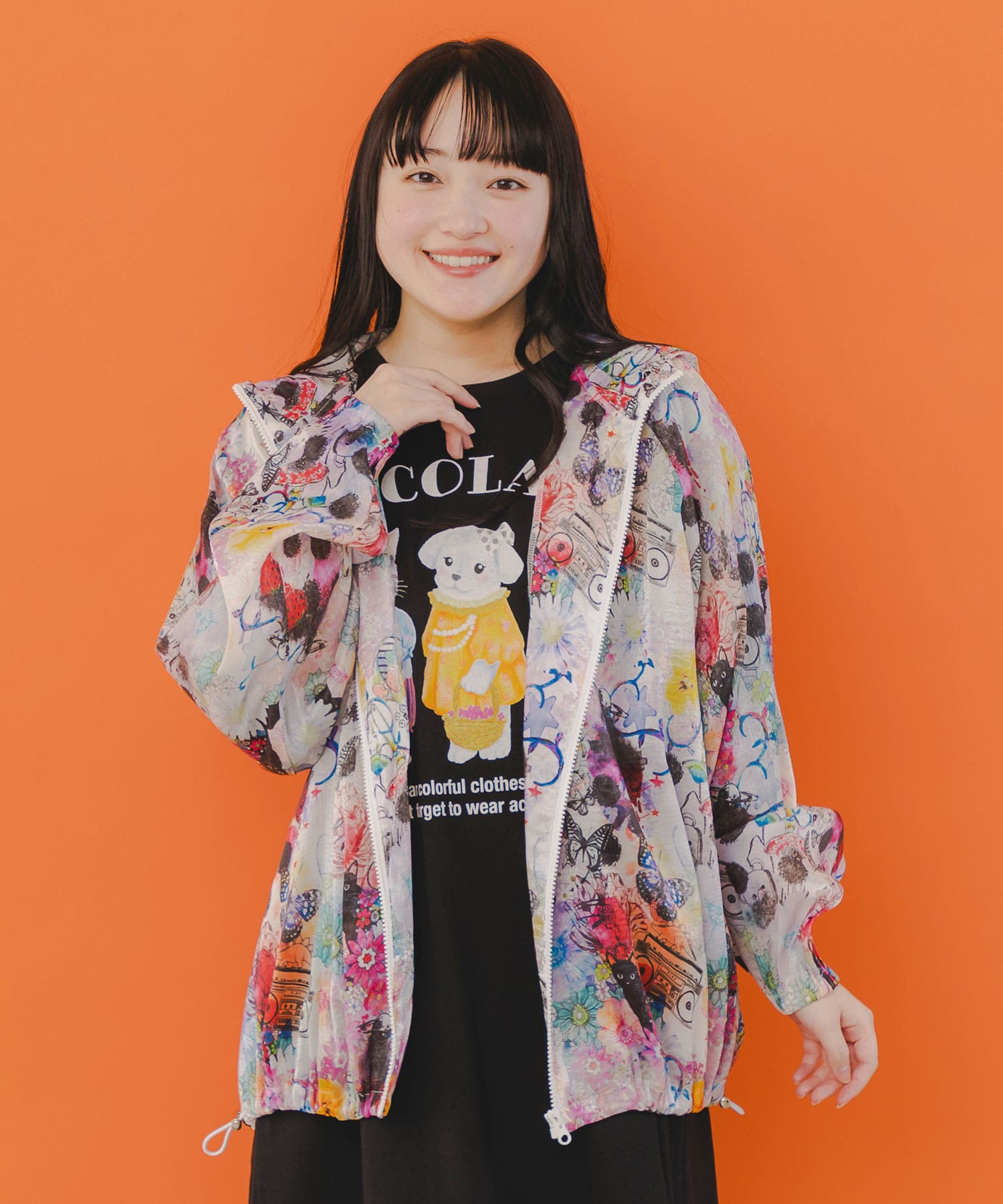 【2025年】もらって嬉しいお歳暮 人気ランキング ワンちゃん・アート花柄 2柄展開シアーパーカー[品番 トップス