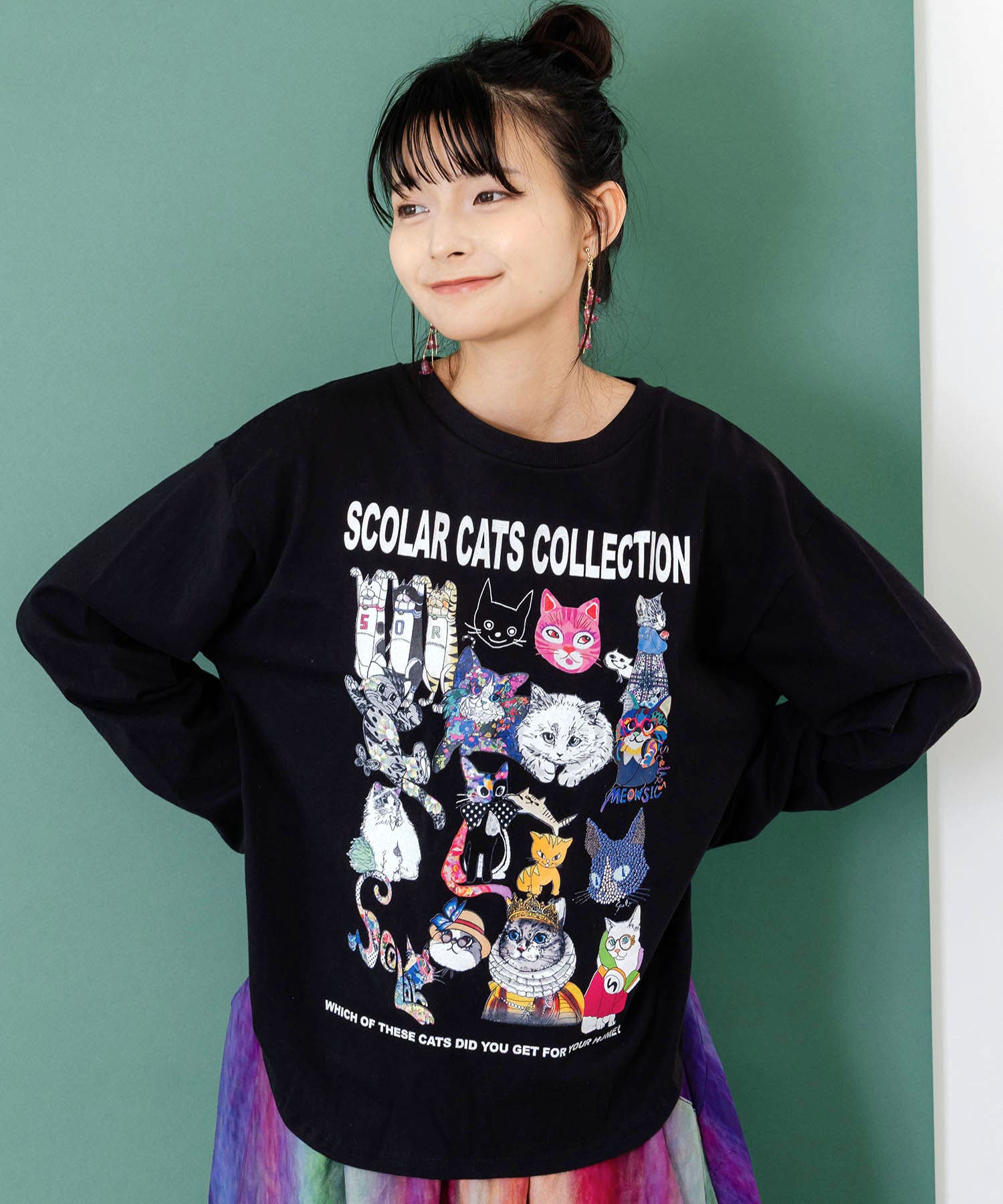 スカラーネココレクションロンT[品番：SRSW0000314]｜ScoLar（スカラー