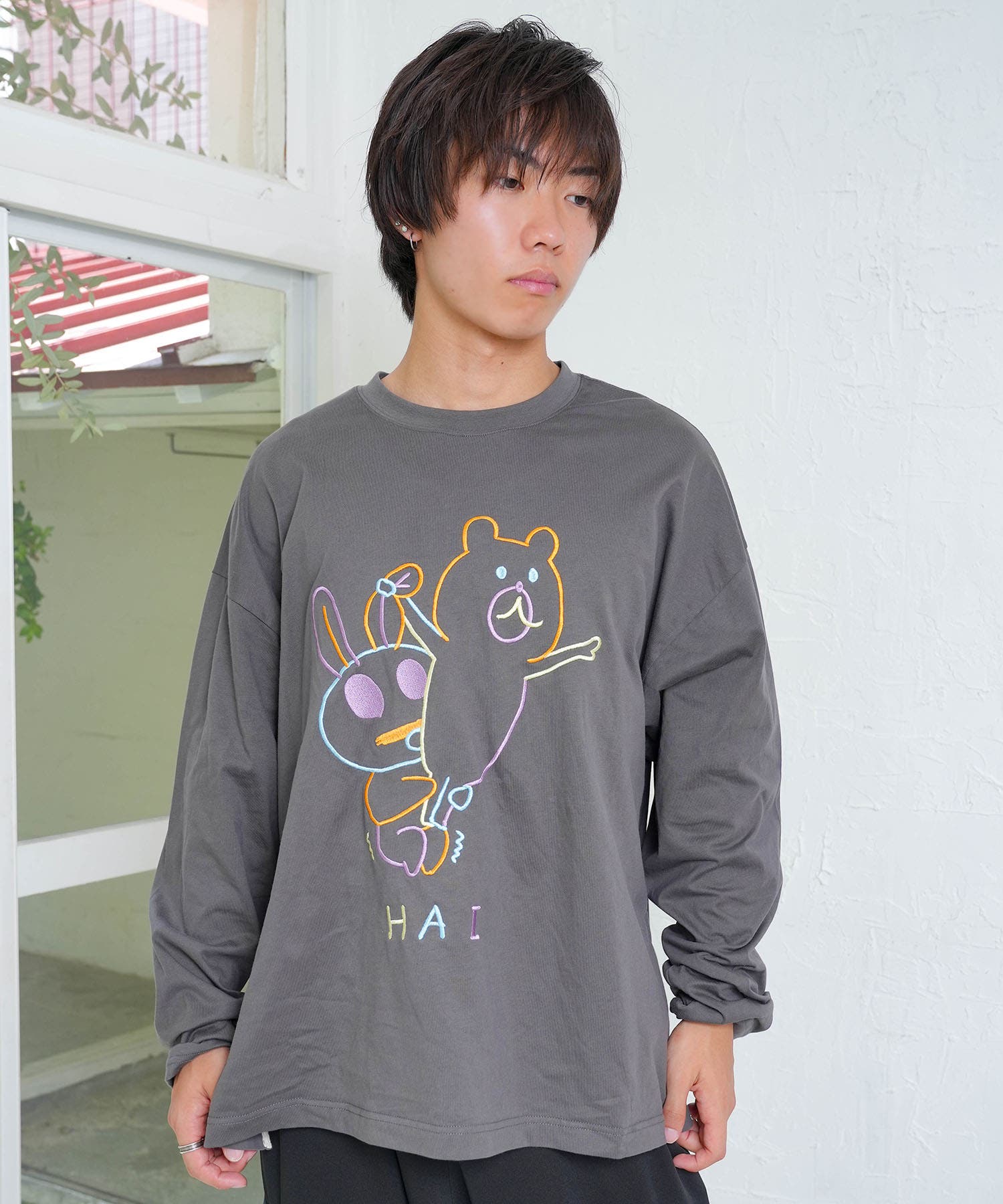 組体操クマうさぎ刺繍プルオーバー[品番：SRSW0000344]｜ScoLar