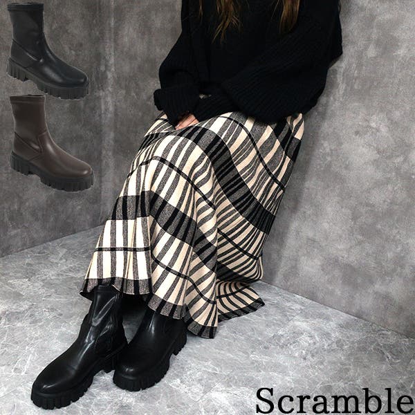 ブーツ 厚底ストレッチブーツ[品番：INCS0003468]｜Scramble（スクランブル