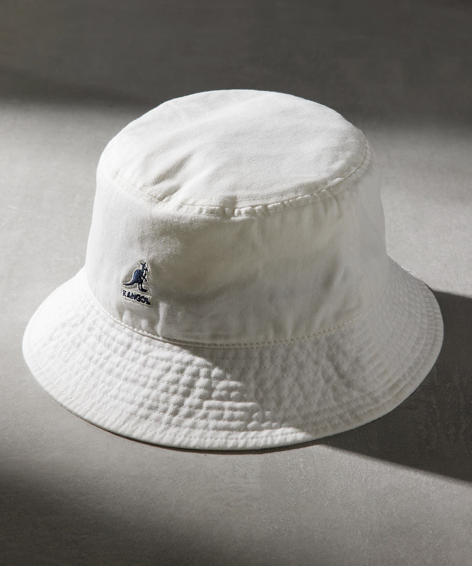 ワンポイントロゴバケットハット WASHED BUCKET[品番