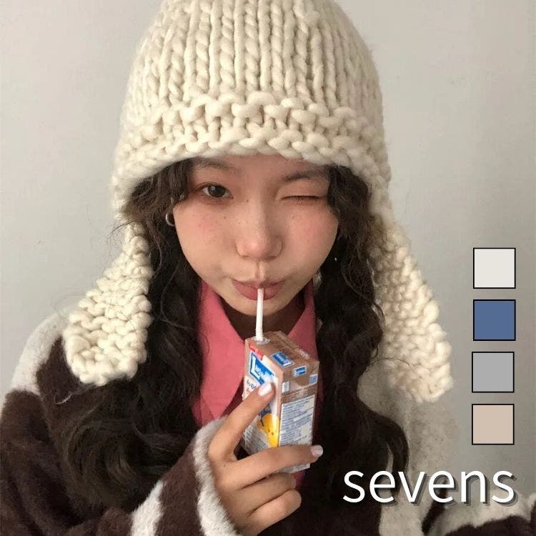 ニットキャップ ニット帽 帽子[品番：ATYW0002267]｜sevens