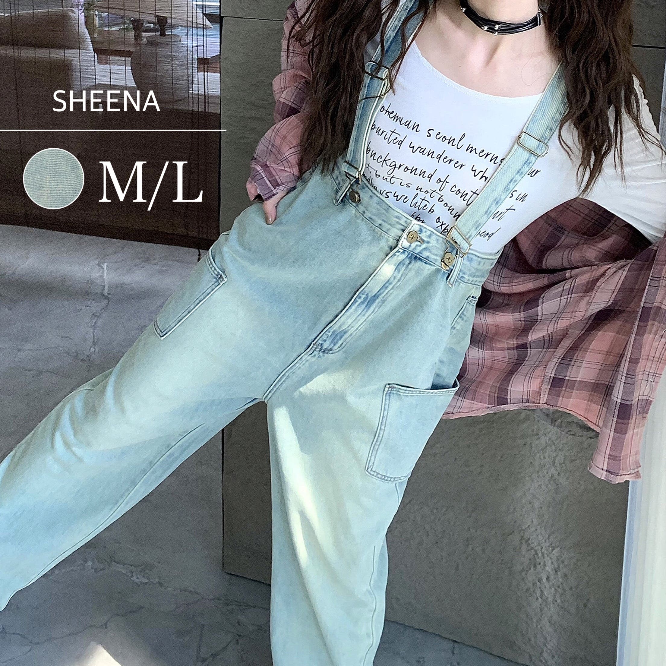 ハイウエストデニムサロペット 春 夏[品番：SHNW0009870]｜SHEENA