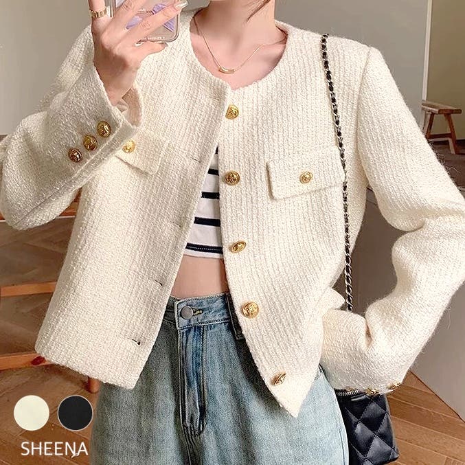 SLY officialSLY officialさんのノーカラージャケットを使った