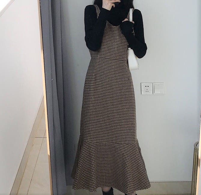 Andmary Khycheck set チェック柄キャミワンピース ANDMARY Khy check set