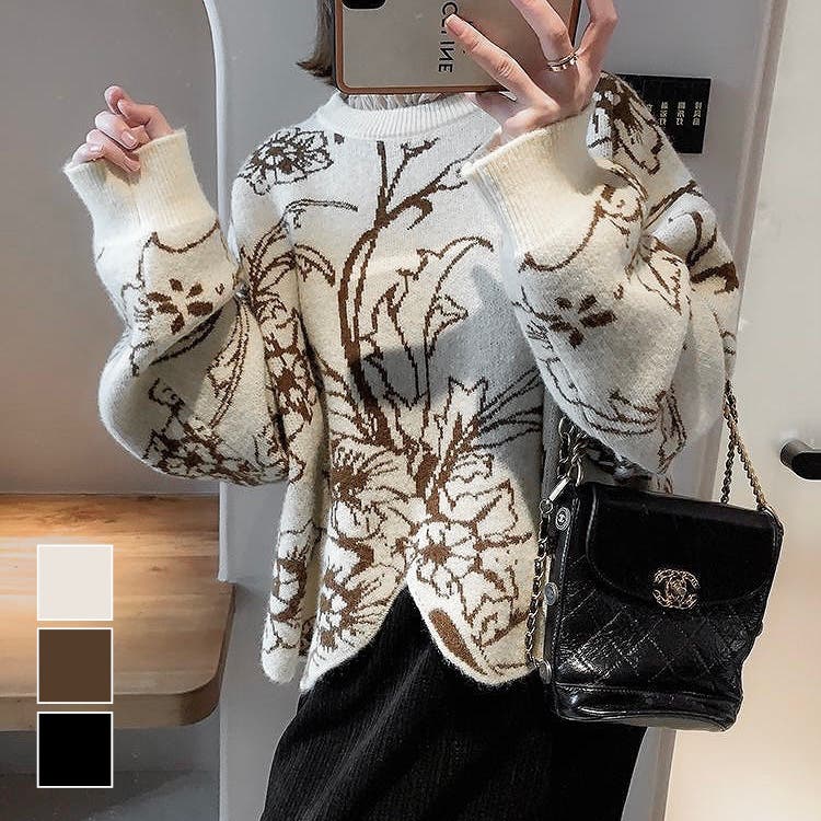 新品タグ付　フラワースフレジャガードトップス レディース fitmore ♡ フラワースフレジャガードトップス♡ - メルカリ