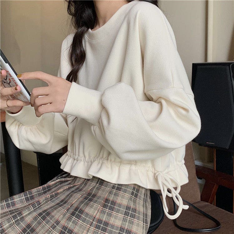 JENNI love（ジェニィラブ）の「裏起毛えり付きショート丈