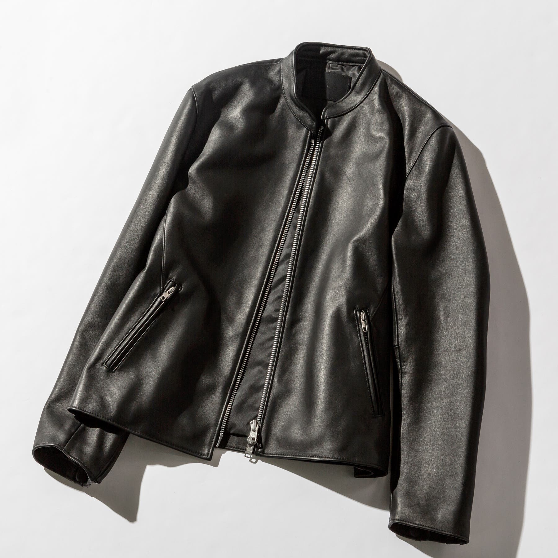 538)ジュゼッペザノッティ レザー ライダース ジャケット S 538