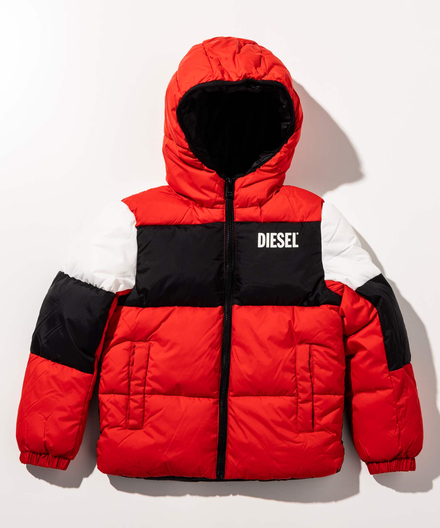 DIESEL ディーゼル ブランドロゴ中綿ジャケットコート[品番