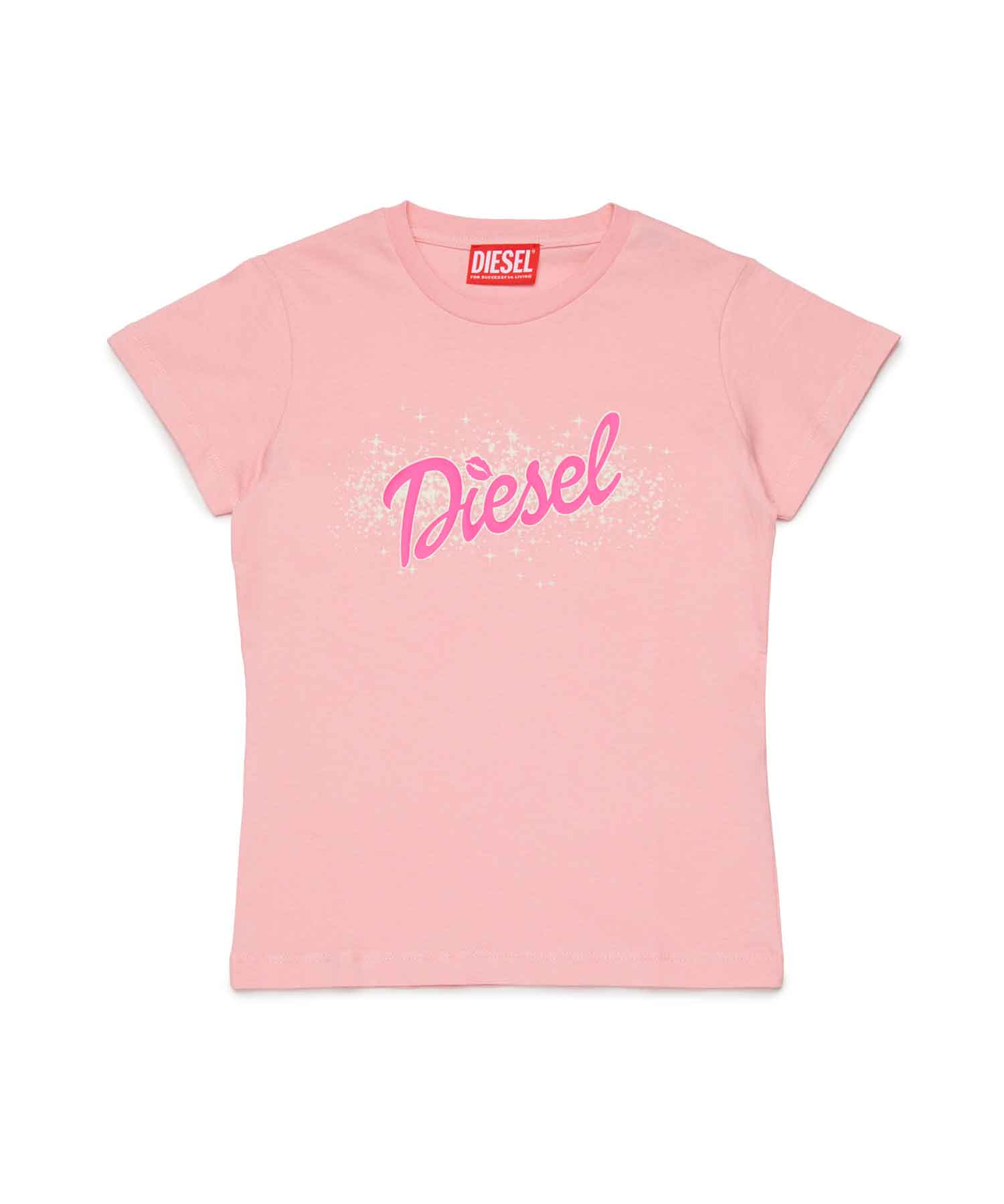 DIESEL ディーゼル ブランドロゴ半袖Tシャツカットソー[品番