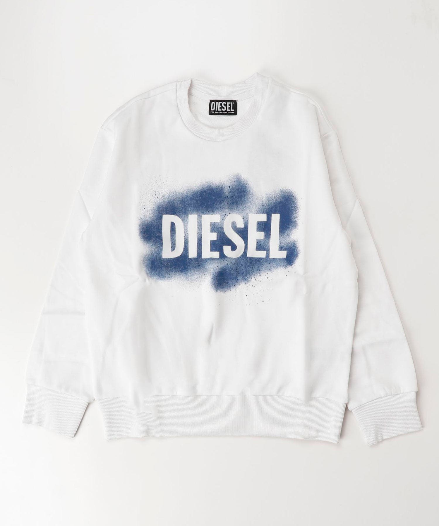 【DIESEL】 DIESEL　ロゴ　フード付きスエットシャツ DIESEL ディーゼル ブランドロゴスウェットプルオーバー[品番