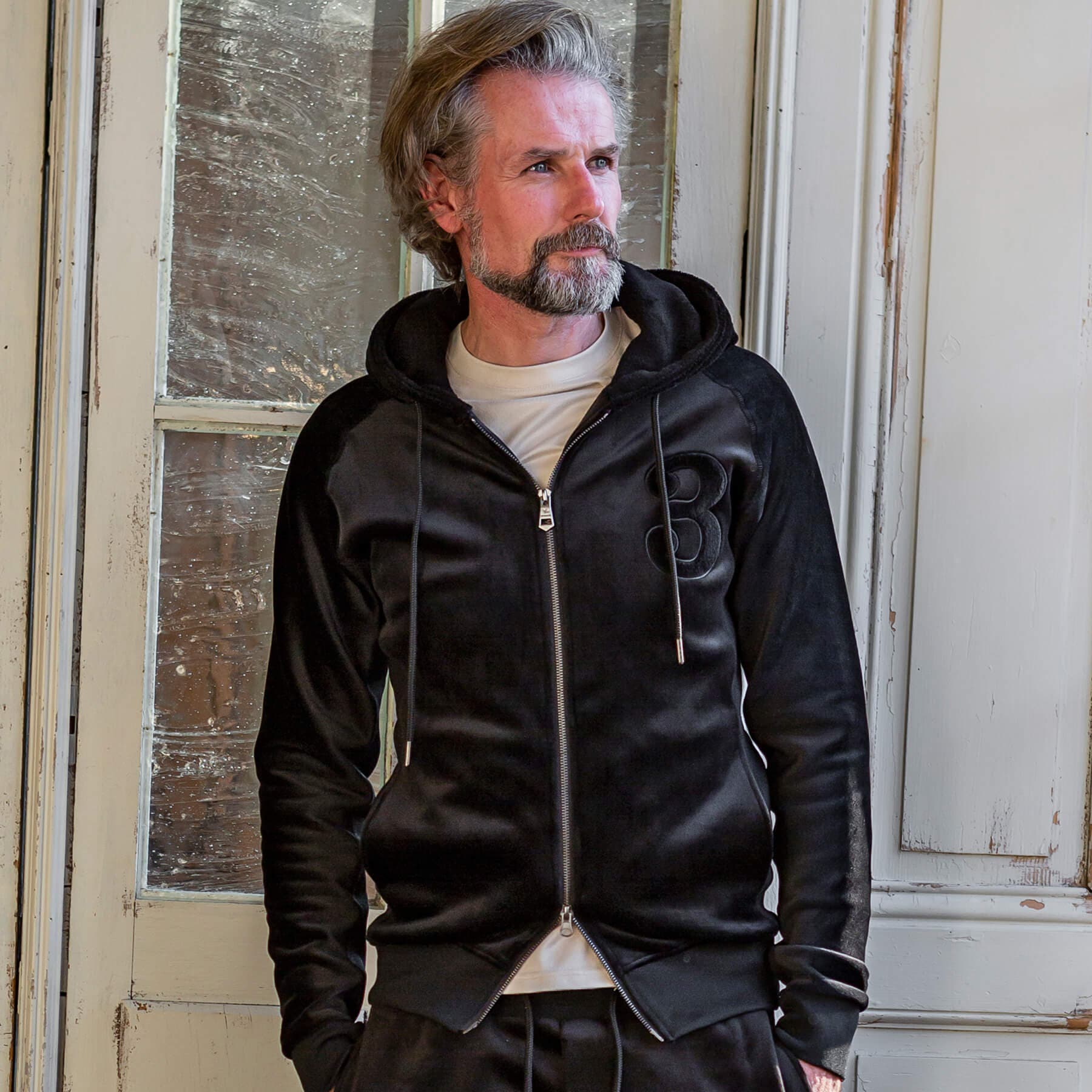 1PIU1UGUALE3 RELAX フードボアベロアパーカー[品番：SHNM0002947