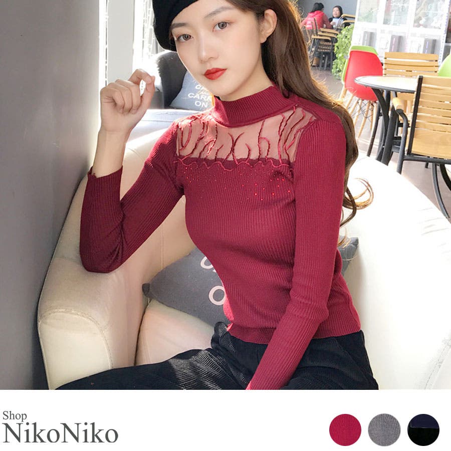 新品未使用cygneビックパフスリーブシースルートップスnadine 16awtcn1215sp01.jpg