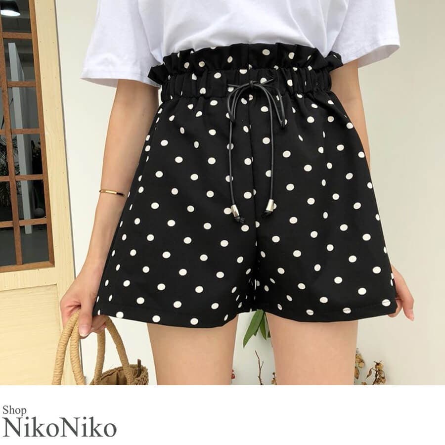 POSSE ショートパンツ ポルカドット柄【関税なし】 18ssbocn520sp01.jpg