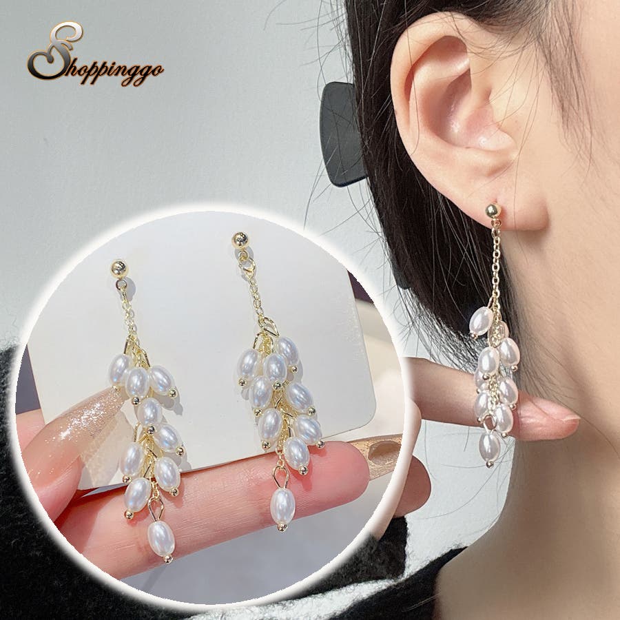 タッセルピアスNo.347 （【No.347】ハンドメイド ピアス イヤリング  