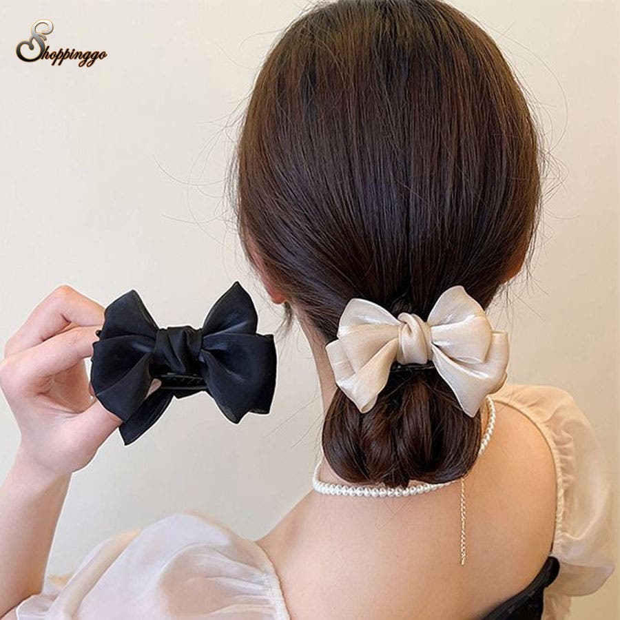 【清楚でかわいい♪】CHANEL☆リボンバレッタ CHANEL リボン バレッタ