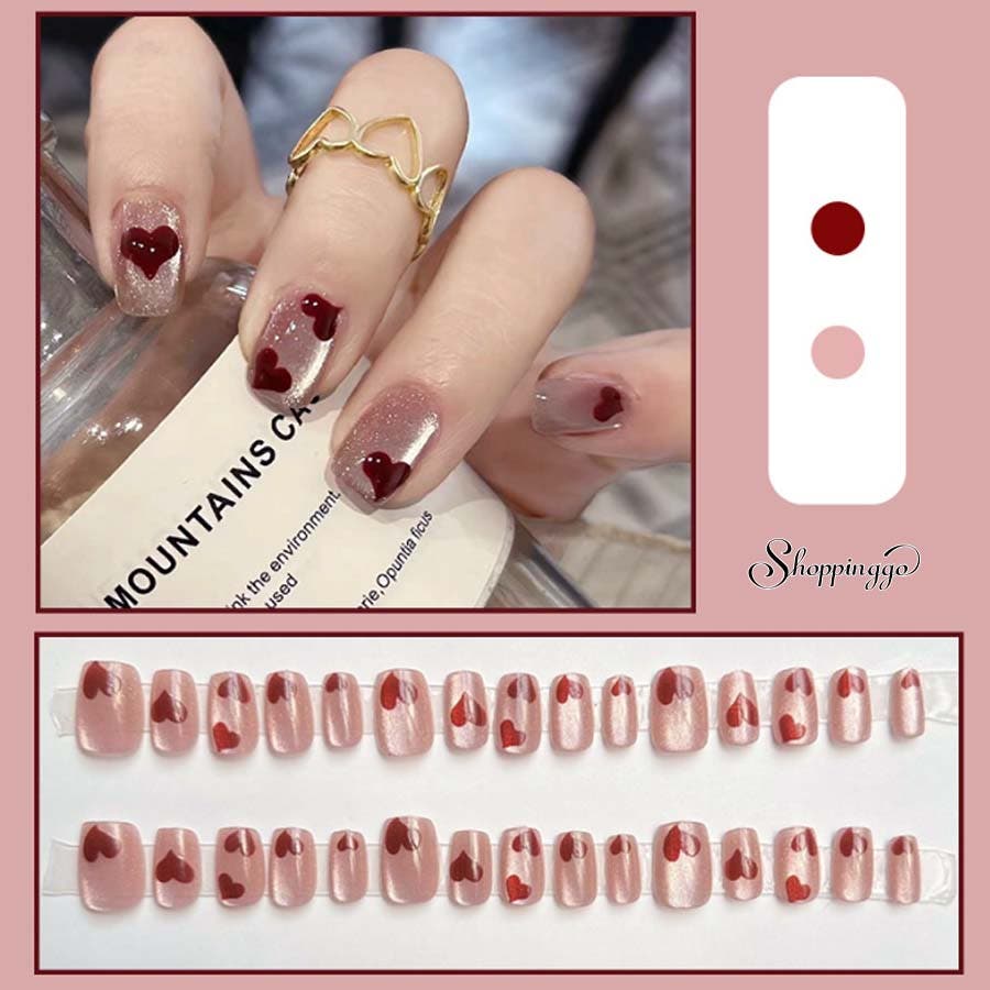 にょ ネイルチップ ネイルチップ ハート ショート[品番：JRKW0005465]｜shoppinggo