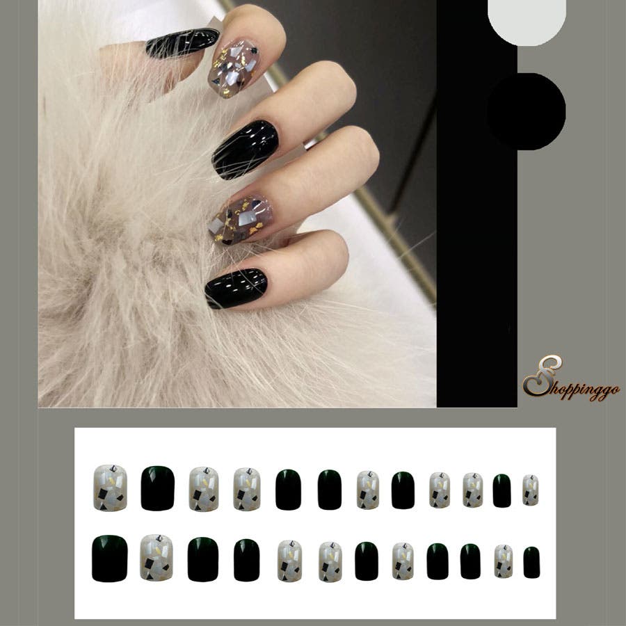 jiniay__ページ ネイルチップ ネイルチップ ショート シンプル[品番：JRKW0004427