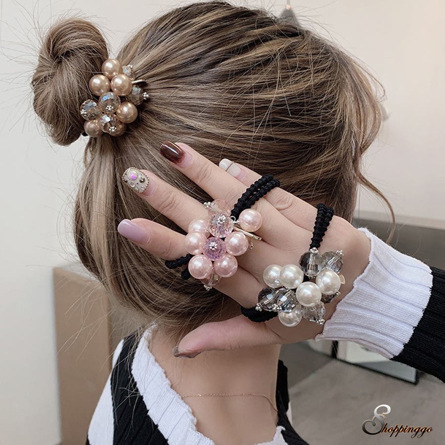 ヘアゴム キラキラ パール[品番：JRKW0002246]｜shoppinggo