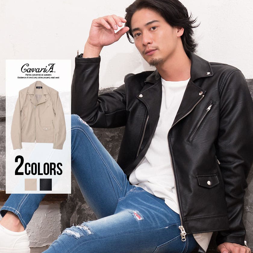 口コミ・レビュー評価が高いおすすめ人気商品の通販 ライダースジャケット ダブル[品番：SILM0009882 メンズ ジャケット・アウター