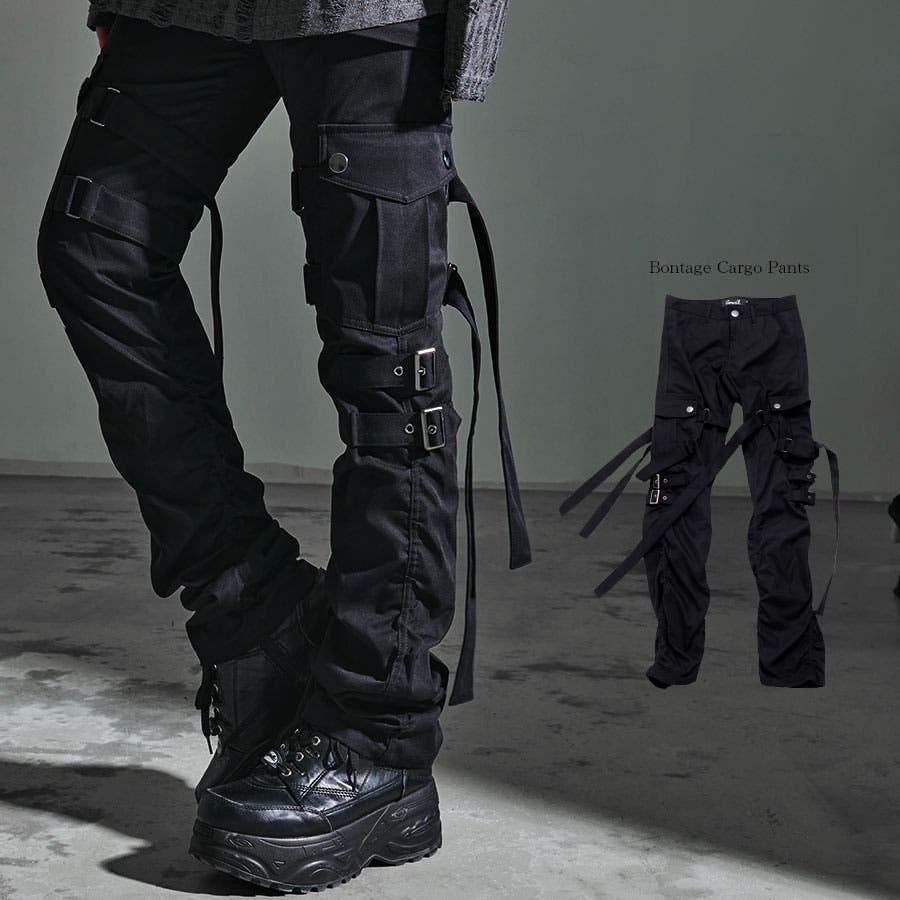 商品画像：HALB】tete homme テットオム カーゴパンツ ギミック ボンテージ 2