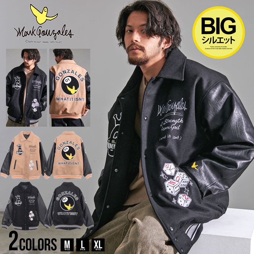 MARK GONZALES マークゴンザレス スタジャン GONZ LOGO STADIUM