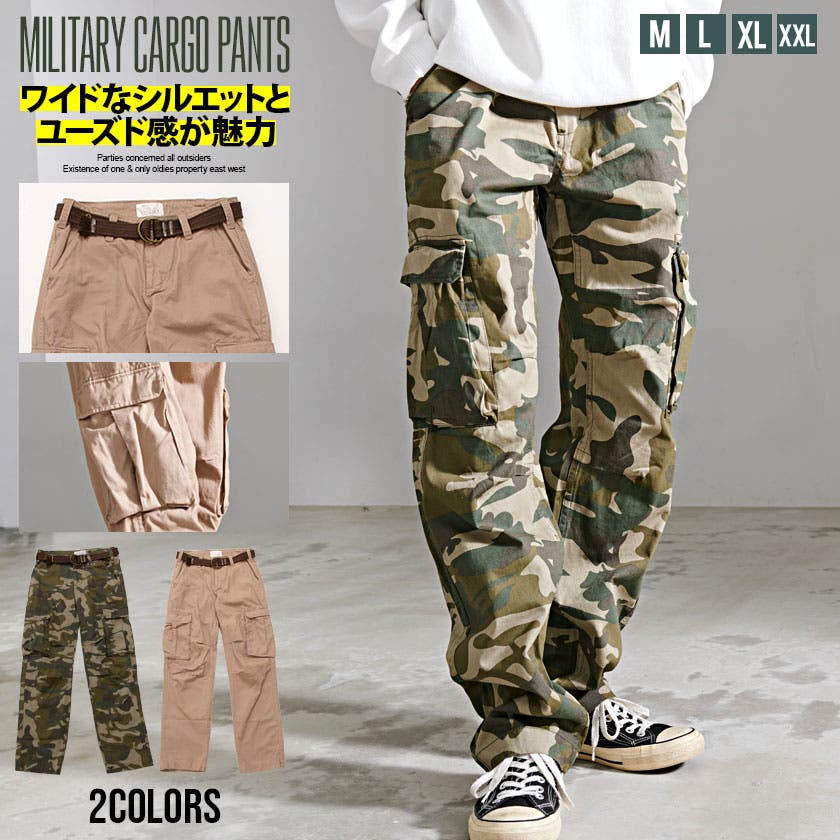 カーゴパンツ メンズ 大きいサイズ[品番：SILM0013306]｜SILVER