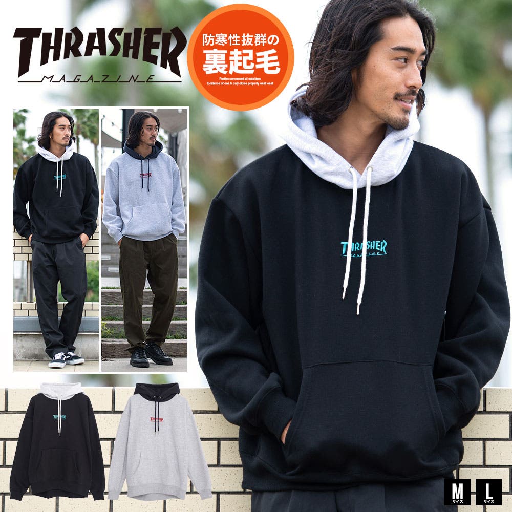 THRASHER スラッシャー パーカー[品番：SILM0014570]｜SILVER