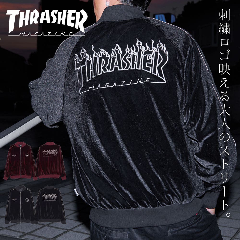 THRASHER スラッシャー スカジャン[品番：SILM0015465]｜SILVER BULLET 