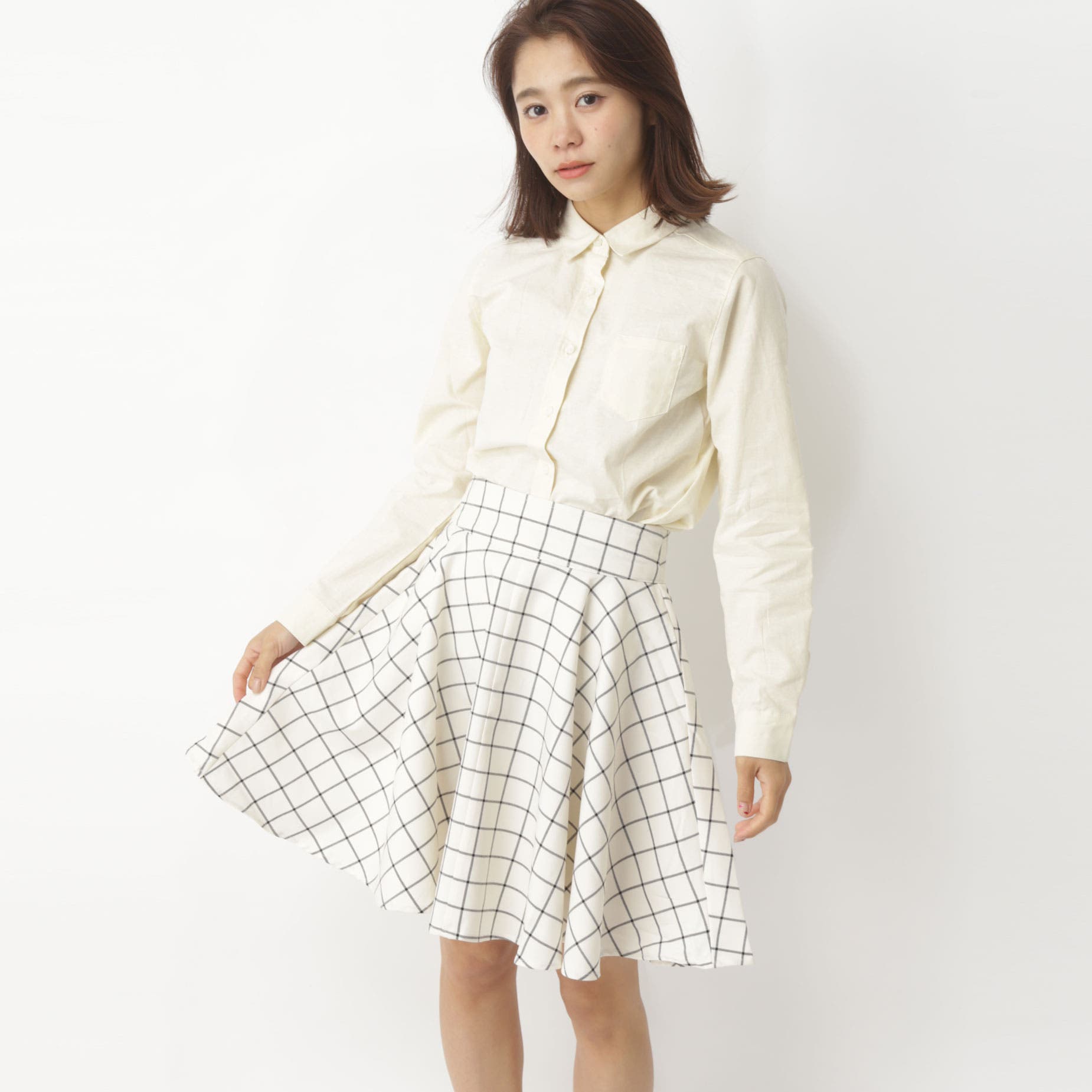 TRタッタソール後ろファスナースカート[品番：PB000000306