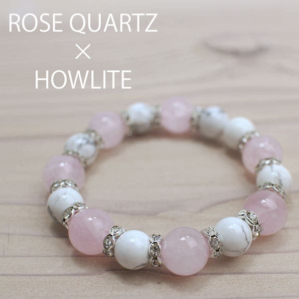 ローズクォーツ 天然石ブレスレット SS025[品番：SMPE0000676]｜腕時計