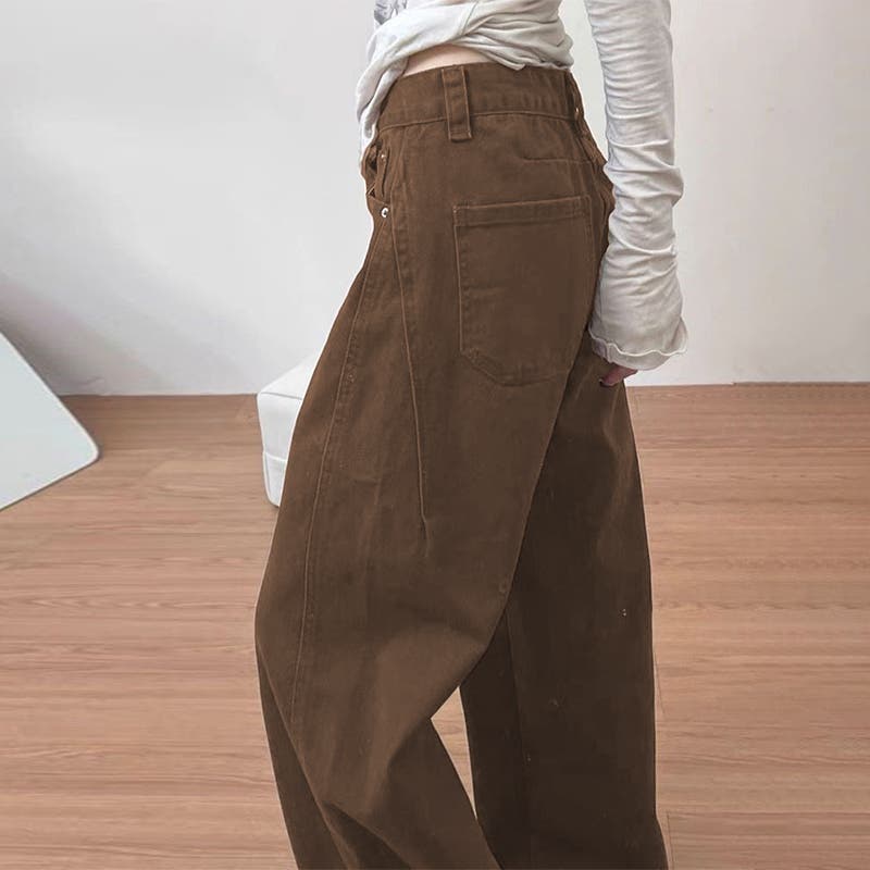 nowos カラーデニムパンツ　ブラウン nowos カラーデニムパンツ ブラウン デニムパンツ・ジーンズ