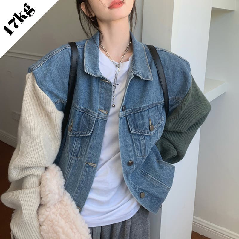 カシワのデニムの綿服の女2020冬の新型韓版のゆったりと