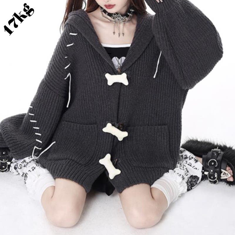 ANN DEMEULEMEESTER ノースリーブフード付きカーディガン XS ANN DEMEULEMEESTER ノースリーブフード付きカーディガン XS