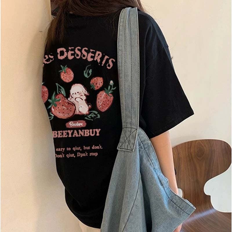 SHOPLIST限定】肩落ちのゆったりしたシルエット!プリント柄半袖T SHOPLIST限定】肩落ちのゆったりしたシルエット!プリント柄半袖T