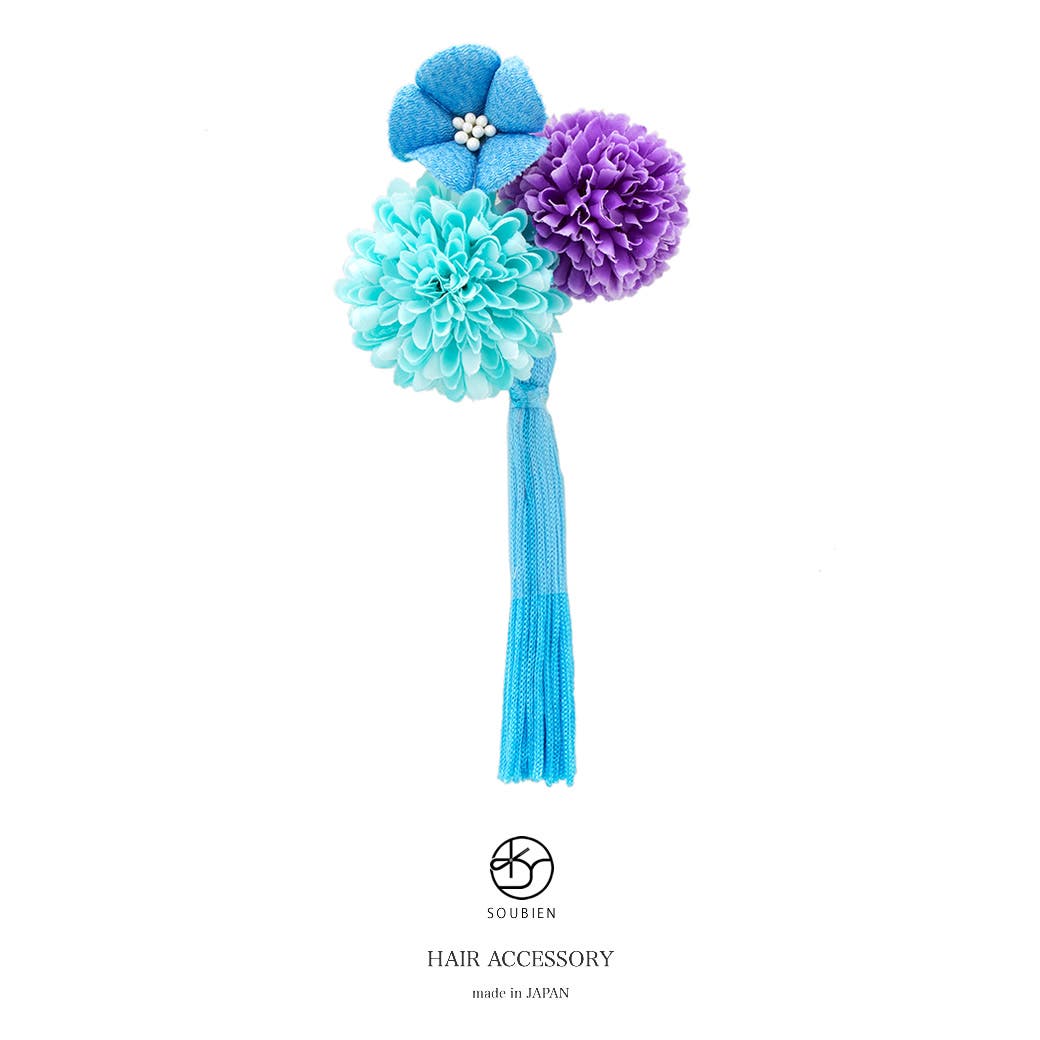 髪飾り 水色 ブルー[品番：SBEW0017475]｜SOUBIEN（ソウビエン）の