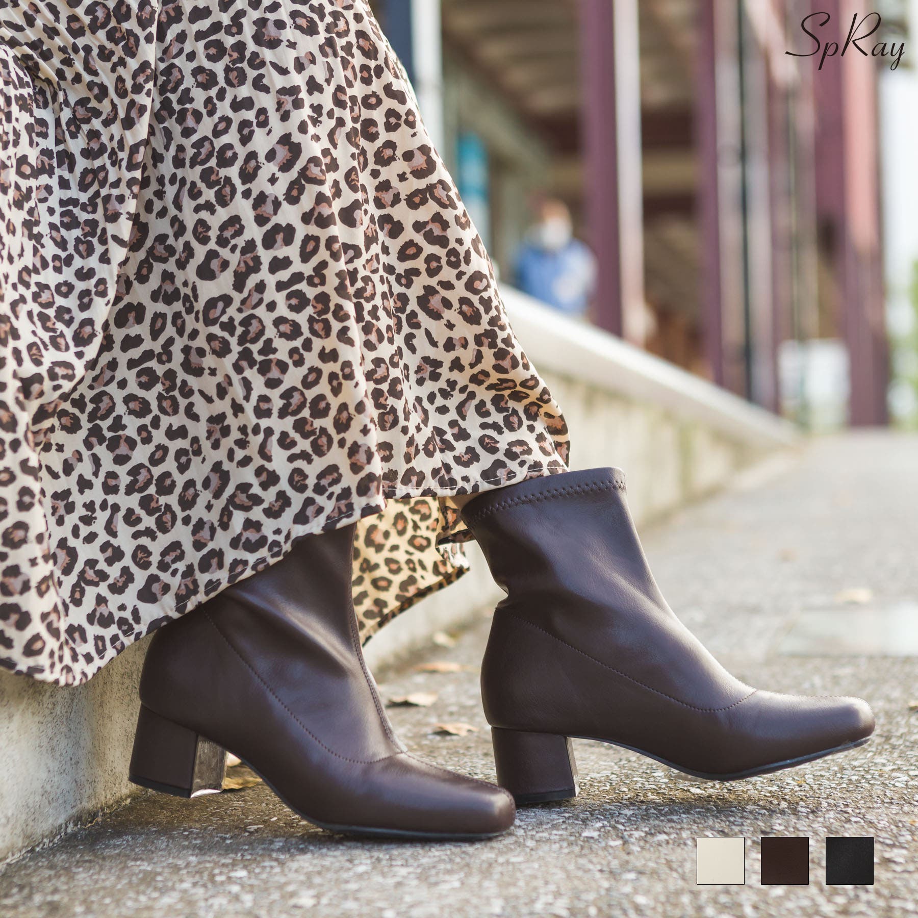 ストレッチショートブーツ[品番：SPRW0008118]｜SpRay（スプレイ）の